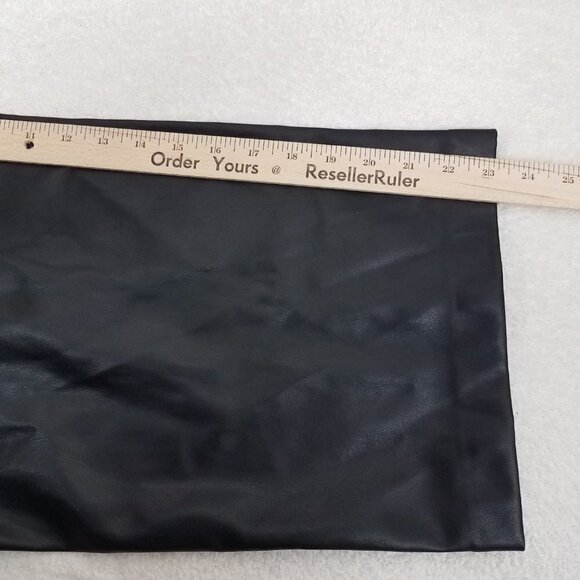 NEW ZARA S Jackie Faux Leather Jumpsuit Bloggers Favorite Crop Black Reversible - Picture 15 of 15